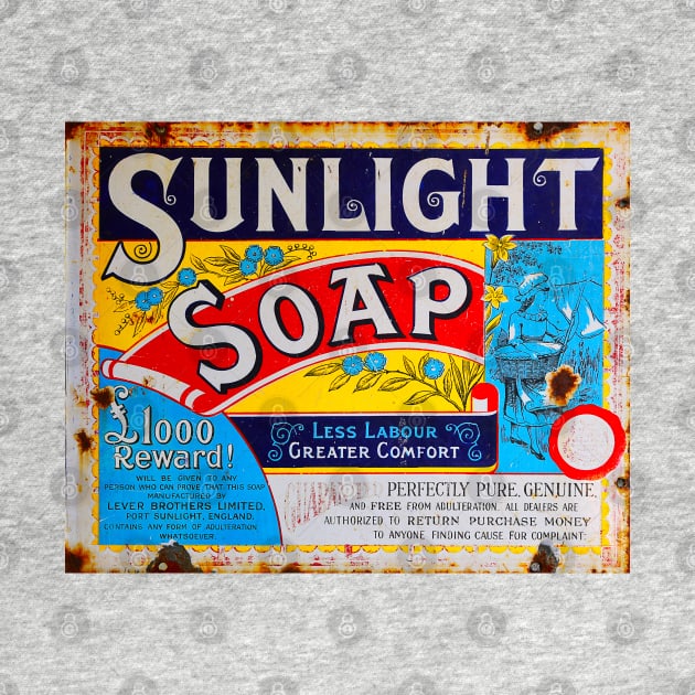 Sunlight Soap Vintage Sign by Design A Studios